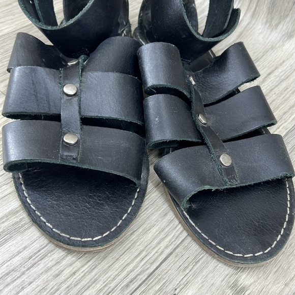 ๐2/$25 ๐ Madewell Black Leather Rowan Gladiator Sandals - Picture 4 of 7